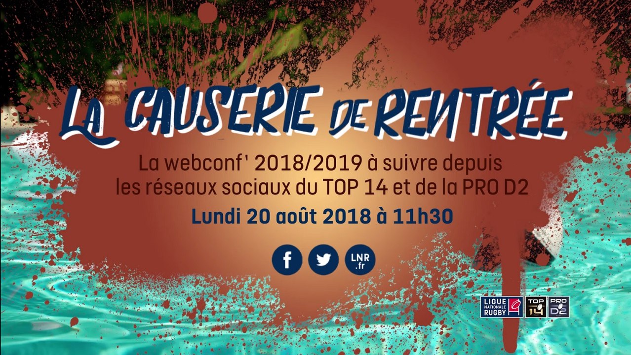 La Causerie de rentrée | Webconf' saison 2018/2019
