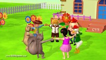 Ringa Ringa Roses 2 ( Animals ) 3D Animation English Nursery rhymes For children
