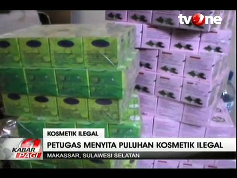 Gudang Kosmetik Ilegal di Makassar Digerebek Petugas