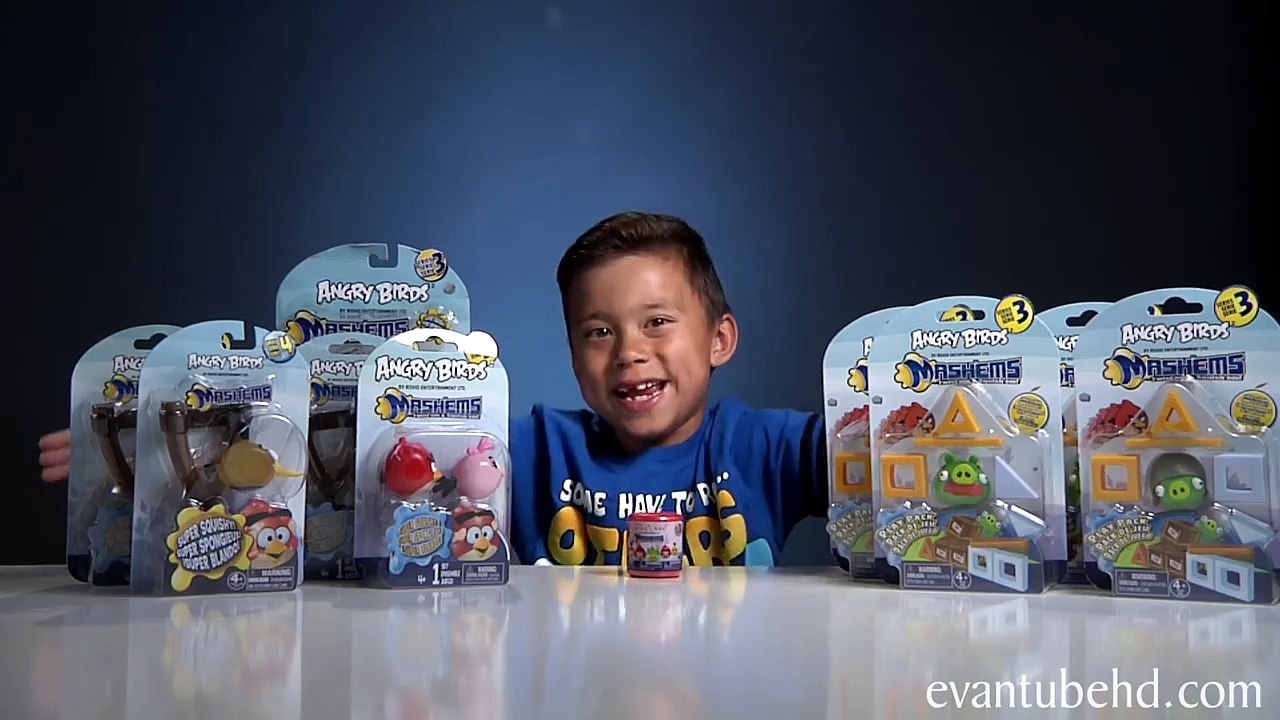 Angry Birds MASHEMS Series 3 Orange Bird MashEm & Pink Bird MashEm