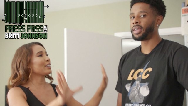 Britt Johnson Goes INSIDE Larry Drew's NEW Music Studio! Press Pass