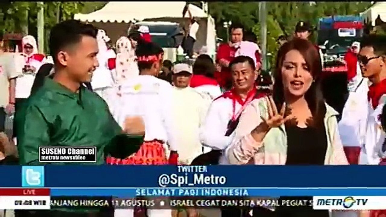 NJIRR 'POCO² REKOR DUNIA' Presiden Jokowi Ikuti Senam Poco-Poco di Silang Monas