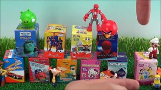 EPIC bunch of Kinder Surprise Eggs with Spongebob squarepants and Spiderman toys inside