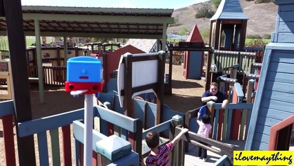 Thomas the Tank Engine went to Sunny Fields Park : )