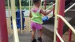 Outdoor Playground Fun For Children / Family Park With Slides / Playground Song