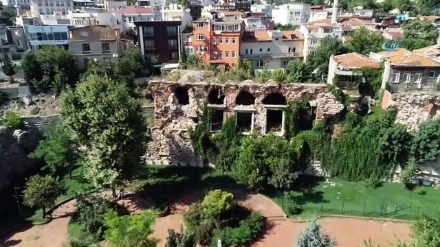 1610 yaşındaki Boukoleon Sarayı havadan böyle görüntülendi