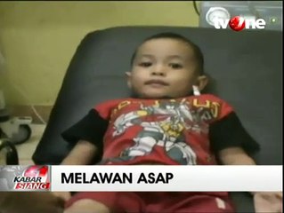 3 Balita Sesak Nafas dan Dilarikan ke RS akibat Kabut Asap