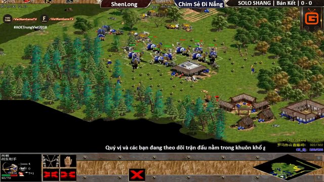 AoE Highlight - Chim Sẻ - ShenLong - Trận đấu nghẹt thở nhất giải AoE Trung Việt 2018