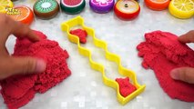 DIY How to make Kinetic Sand Cake Rainbow Pineapple Mad Mattr Learn Colors