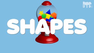 Shapes for Children to Learn with Gumball Machine Kids Learning Videos