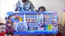 Biggest Frozen Activity Set Over 1000 Items, Elsa Crown, Anna stamps, Olaf color pens