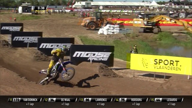 Jago Geerts passes Thomas Covington - Fiat Professional MXGP of Belgium 2018