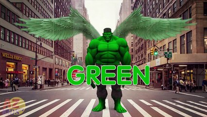 LEARN COLORS With HULK DANCE Funny Prank Cartoon! Funny HULK Movie For Kids #6 @AZKIDSTV