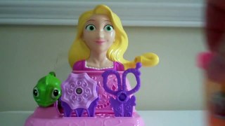Play Doh Princess Rapunzel Hair Designs PlaySet Unboxing and Review