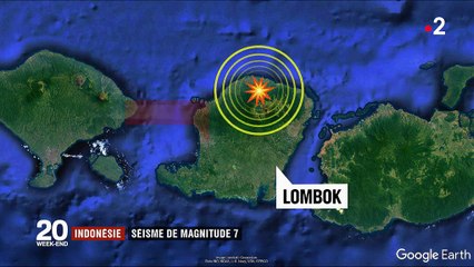Indonésie : séisme de magnitude 7 sur l'île de Lombok