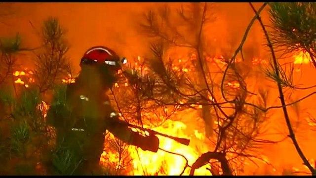 Bei um die 43°C: Waldbrände in Portugal und Spanien außer Kontrolle