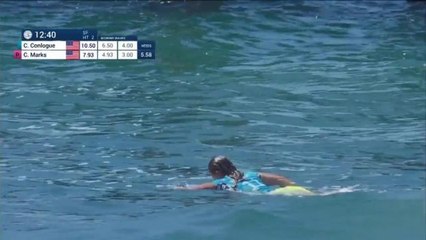 La vague notée 8,00 de Courtney Conlogue vs. C.Marks (Vans US Open of Surfing)