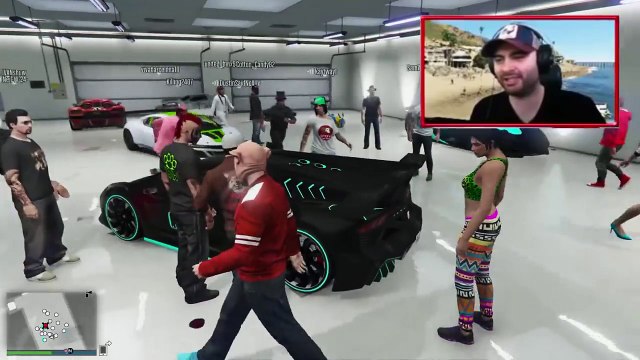 GTA 5 Funny Moments EXTREME Car Flipping | Massive Group Stunt Jump | GTA 5 Online Funny M