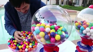 Smart Girl Wants a Giant Gumball Machine! Learns Colors Funny Toys Video