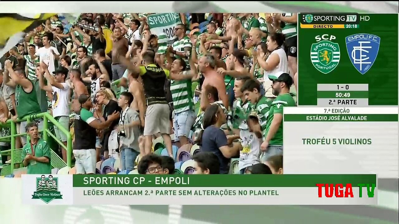 Sporting 1 x 1 Empoli ( G.P 4-5 ) - TODOS OS GOLOS - Troféu 5 Violinos 2018/2019