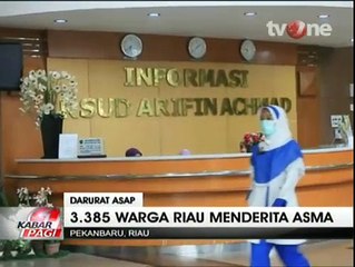 Puluhan Bayi dan Balita di Riau Menderita ISPA Akibat Polusi Asap