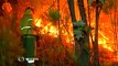 Firefighters battle blaze on Spain-Portugal border