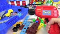 Robocar Poli tools car toys Fix Tayo bus & Poli car 로보카폴리 전동공구놀이
