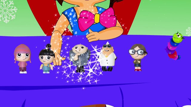 Minion Finger Family Song Gru song, Margo, Edith and Agnes Toys | Surprise Eggs |KIDS RHYM