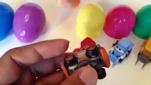 Disney Pixar Cars n Planes Surprise Toys inside eggs Lightning Mcqueen, Tow Mater, Dottie