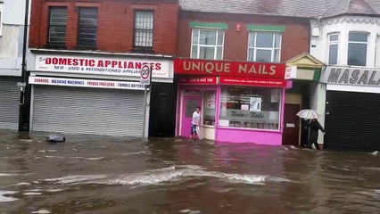 Nuneaton Queens Road flood 19/7/14
