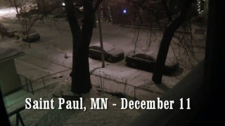 Minnesota new Blizzard Time Lapse