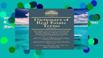 this books is available Dictionary of Real Estate Terms (Barron s Business Dictionaries) (Barron s