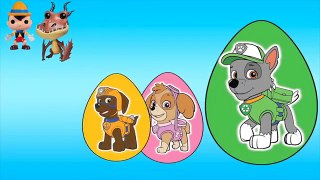 New Rocky Paw Patrol Ryder Zuma Skye Rocky Chase | #MRKINDER Kids Surprise Eggs #Animation