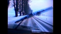 Mercedes G500 highspeed snow black ice 170kph+ NIGHT DRIVING