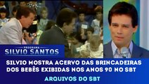 Silvio Santos mostra acervo das brincadeiras dos bebês (anos 90) no Programa Silvio Santos (05/08/2018)