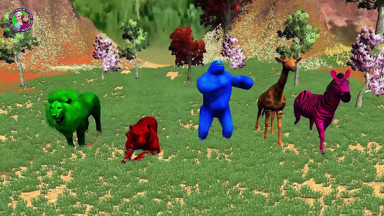 Wild Animals Finger Family || Daddy Finger Mommy Finger Nursery Rhymes For Kids