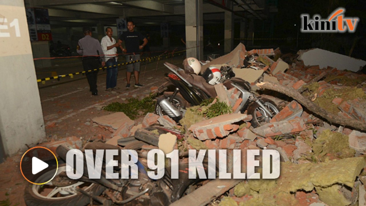 Powerful quake kills 91 in Lombok