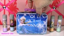 Disney Frozen ANNA ELSA Lip Balm Set! Makeup Blusher Palette Cosmetic Kit SHOPKINS Season