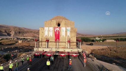 Tarihi Artuklu Hamamı taşınıyor - Havadan görüntüler - BATMAN