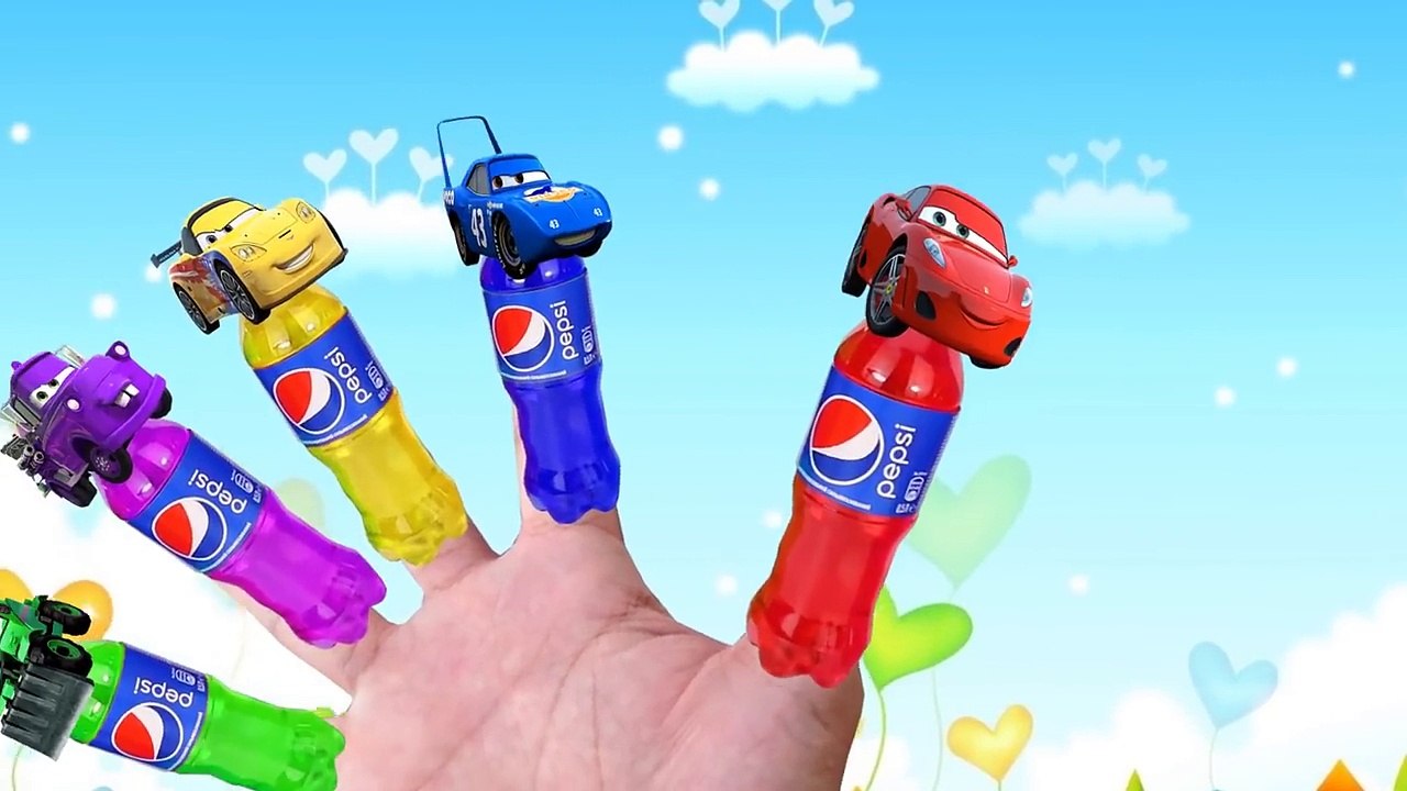 Disney Cars Wooden Table with Buttons Pepsi Bottles to Learn Colors For Children