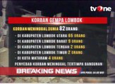 Gempa Lombok Tewaskan 82 Orang