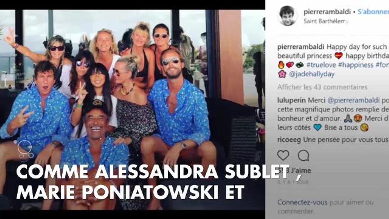 PHOTOS. Laeticia Hallyday et Alessandra Sublet rayonnantes à Saint-Barthélémy pour l'anniversaire de Jade