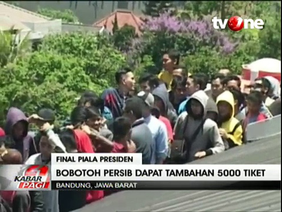 5 Ribu Tiket Tambahan Dijual untuk Pendukung Persib