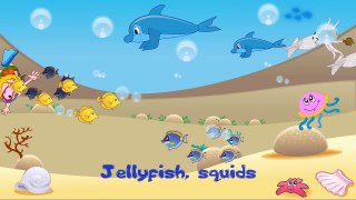 Deep in the Ocean, Deep in the Sea | Song for Kids Learning English | Sea Animals