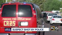 Suspect shot by officer in Phoenix near 19th Ave and Glenrosa Ave