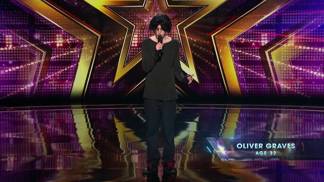 America's Got Talent 2018 - Oliver Graves- Gothic Comic Hilariously Describes His Life