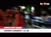 Proses Evakuasi Korban Gempa di Lombok Utara