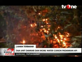 Lahan Gambut di Sorong Terbakar