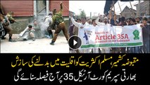 Protests in Kashmir ahead of SC hearing on Article 35-A today