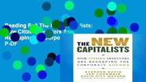Reading Full The New Capitalists: How Citizen Investors Are Reshaping the Corporate Agenda P-DF